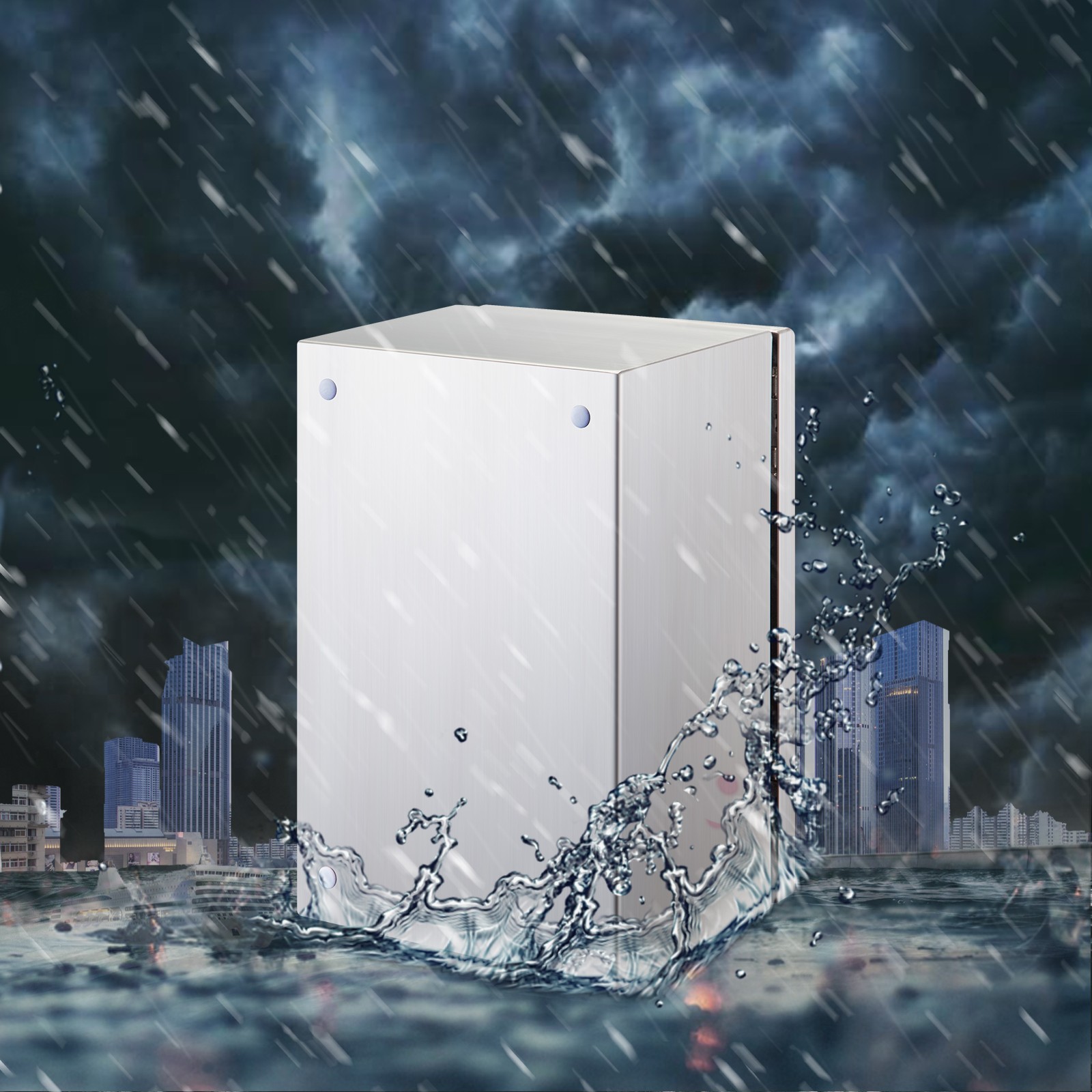 VEVOR 16x12x8″ Electrical Enclosure Box Stainless Steel NEMA 4X IP65 Waterproof