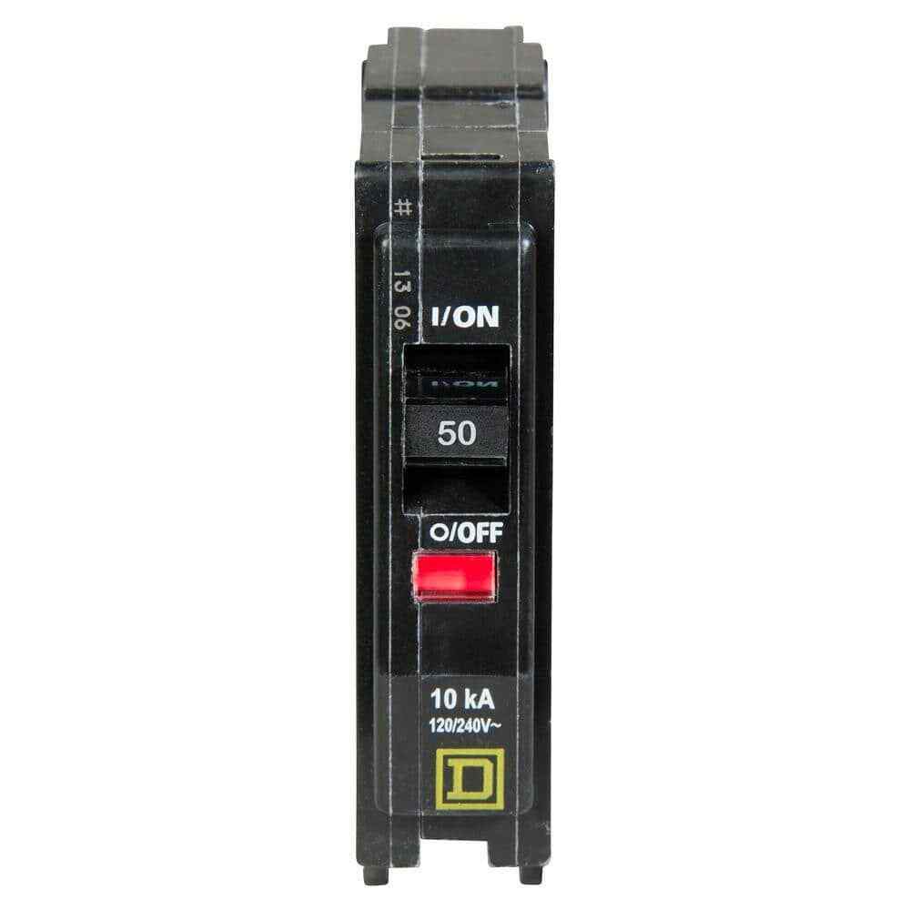 Qo 50 Amp Single-pole Circuit Breaker One-pole 120/240 V Non-Neutral Square D