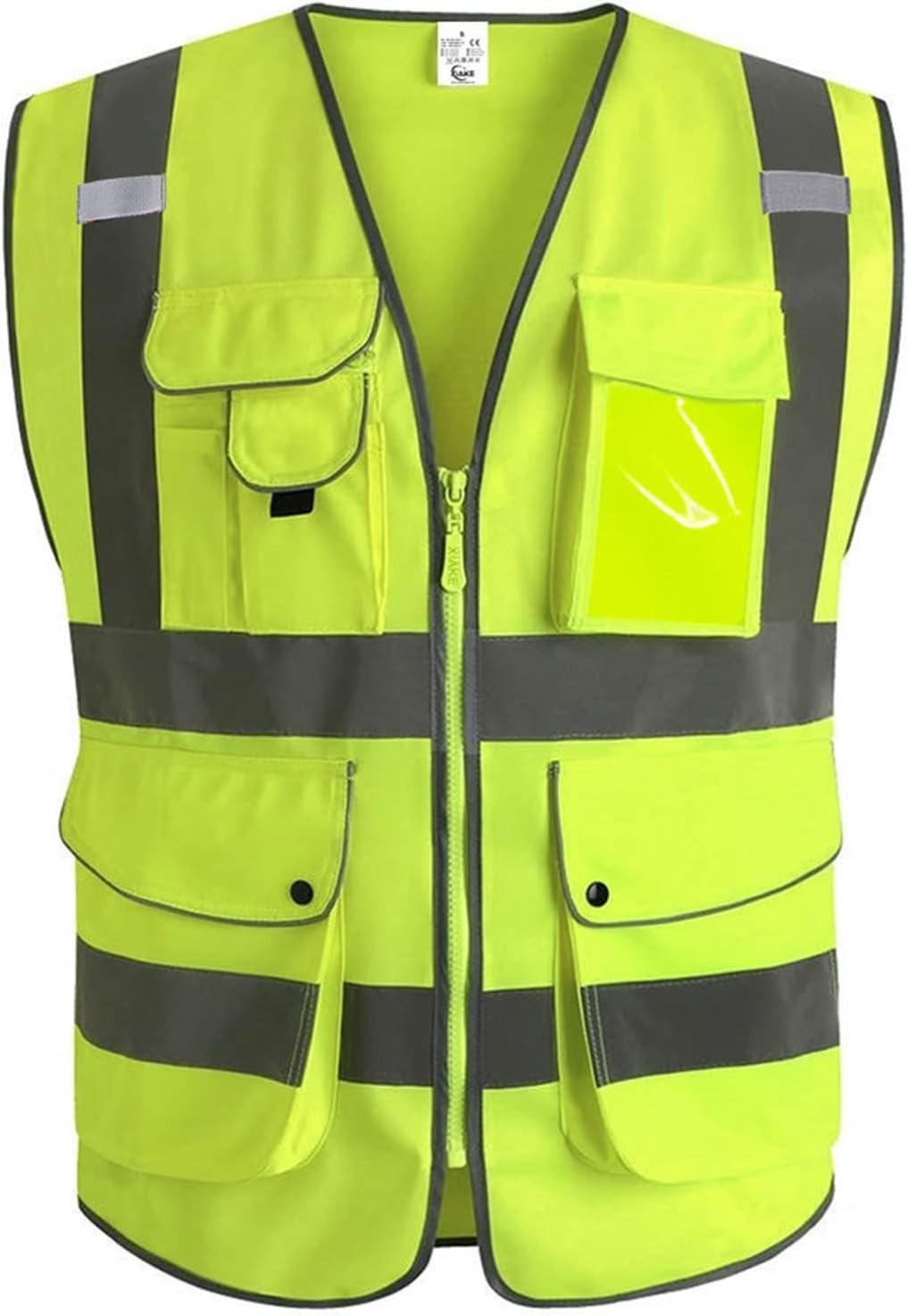 9 Pocket High Visibility Reflective Safety Vest – ANSI Class 2 for Men & Women