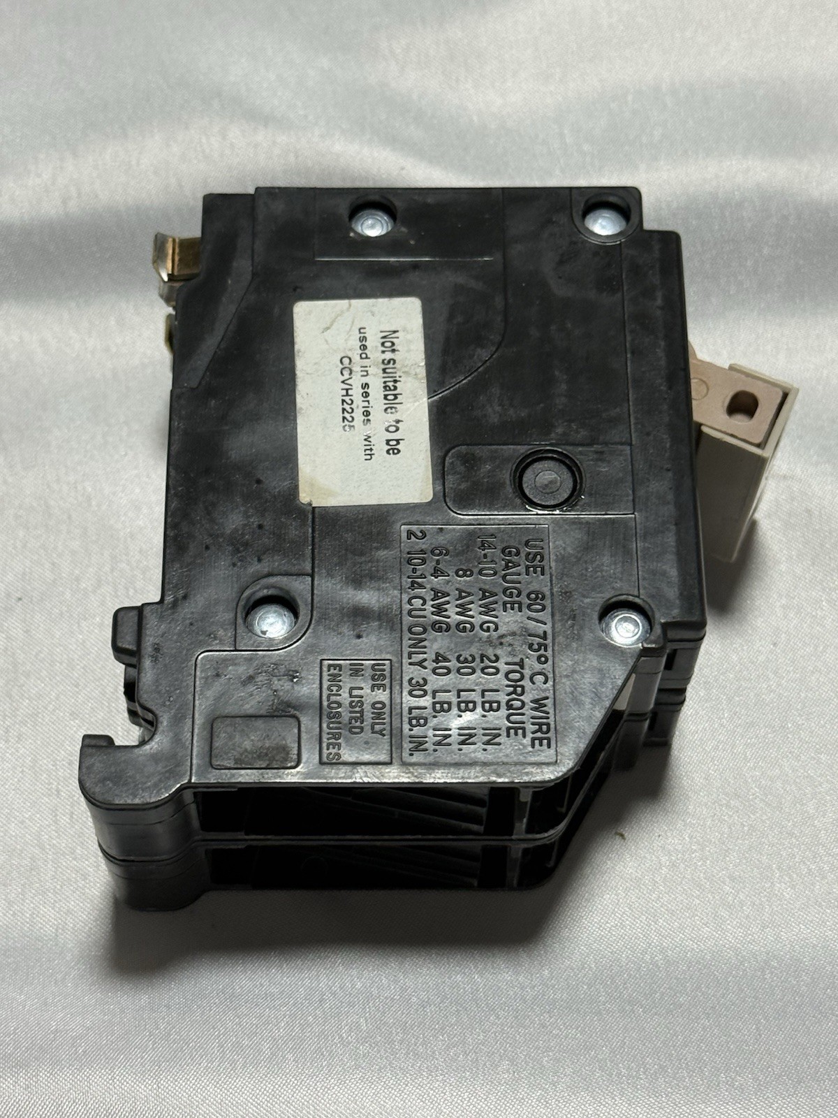 Eaton CH230 Type CH 30A 2-Pole 201-250V Plug-On Breaker, Common Trip, Lot 4