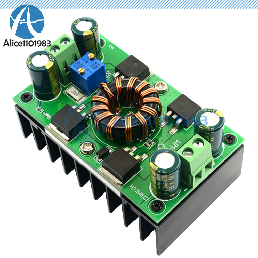 DC 5V-30V 300W 10A CC CV Auto Step-Up Step-Down Buck-Boost Power Supply Module