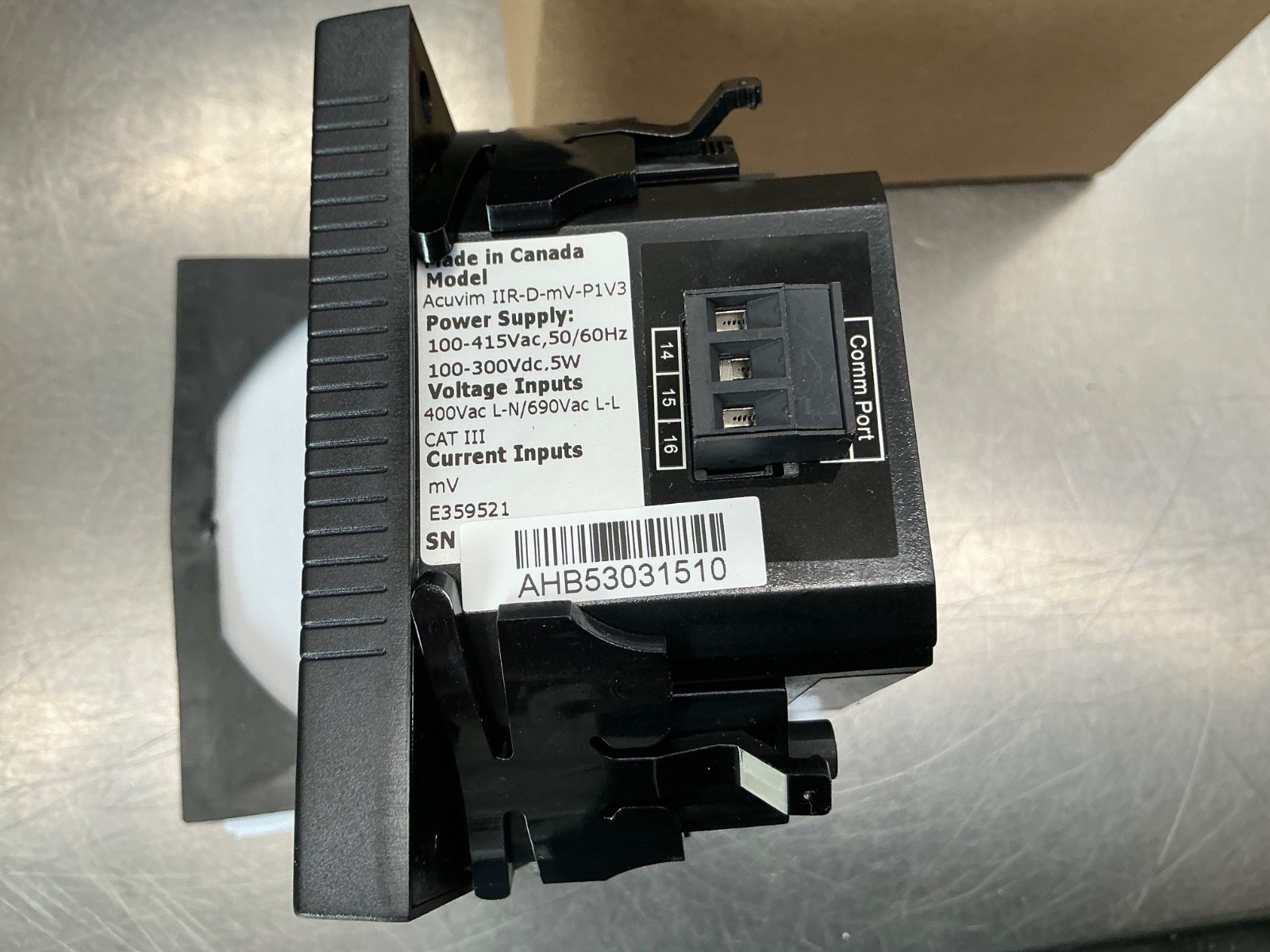 Accuenergy Acuvim IIR-D-mV-P1V3 Panel Mount Power Meter 16MB Data Logging