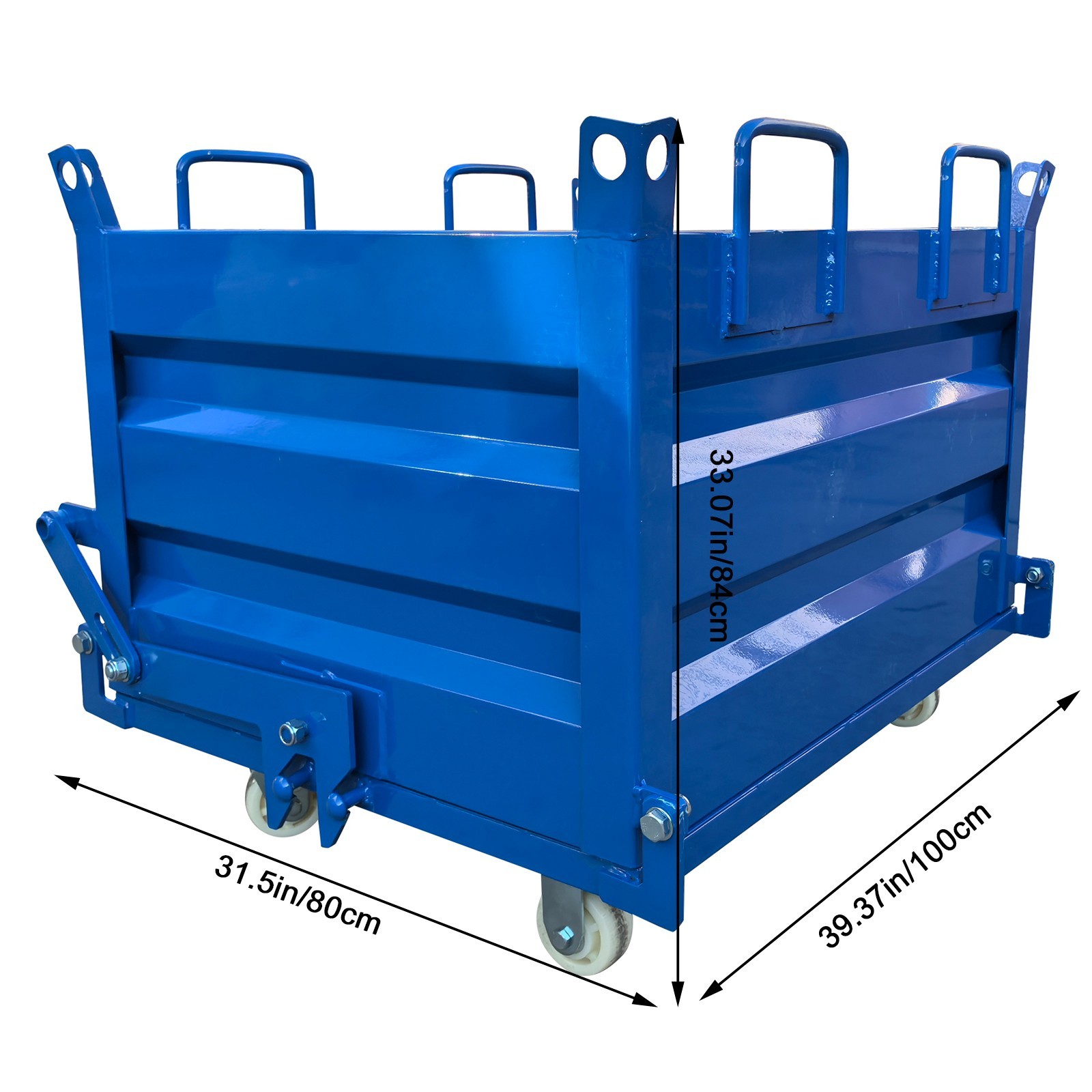 Construction Waste Scrap Bin Self-Dumping Steel Chip Containers for Forklifts