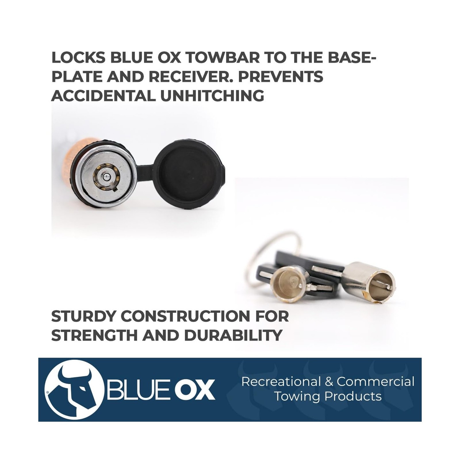 Blue Ox BX88101 two 1/2 locks and one 5/8 Lock Kit , Orange