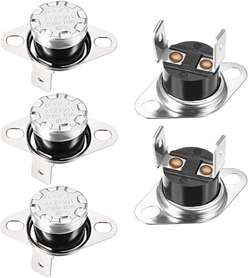 KSD301 Thermostat 85C 185F 10A NC Adjustable Snap Disc Temp Number of Items: 5
