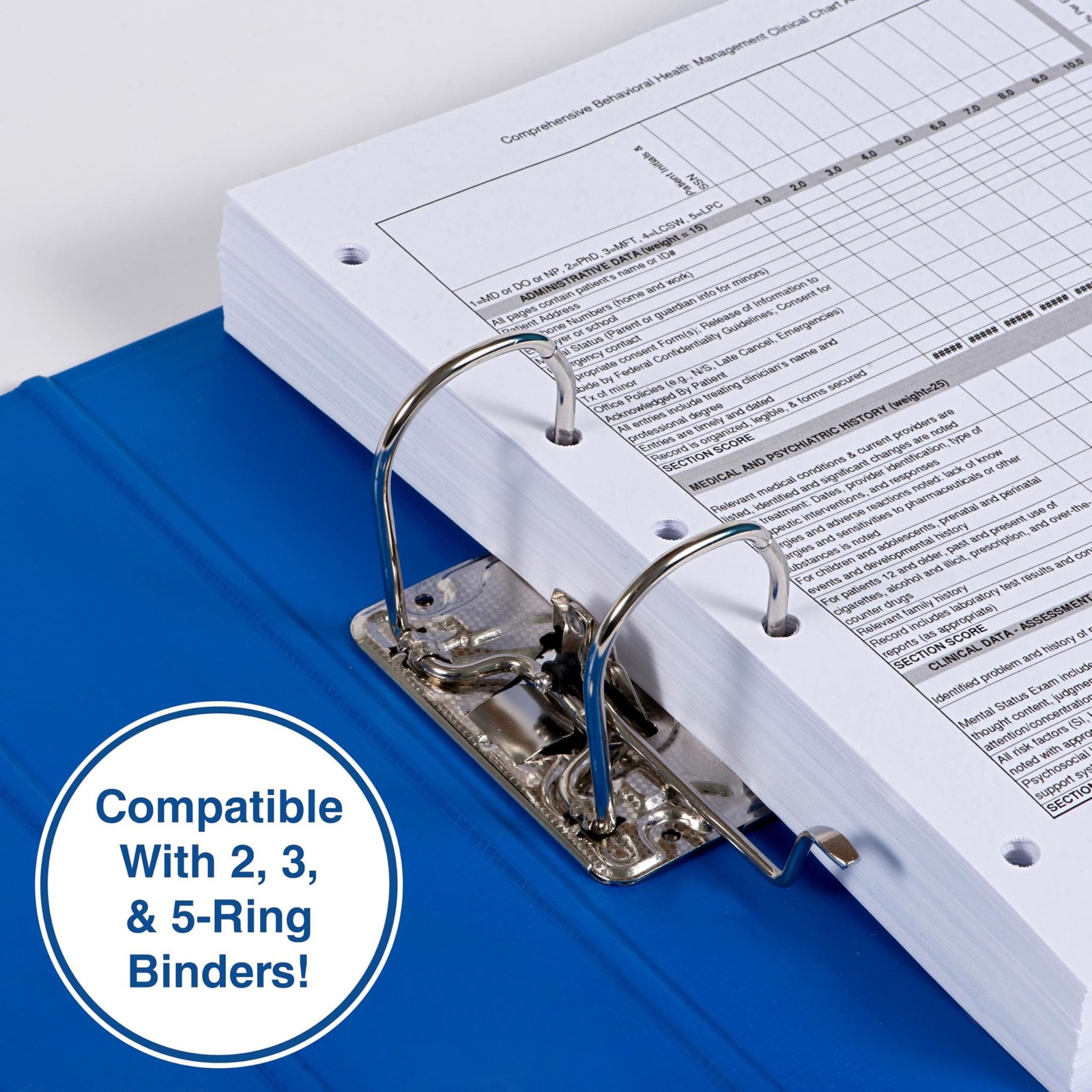 PrintWorks Professional 5 Hole Punch Left Paper – Pre-Punched for Folders & Bind