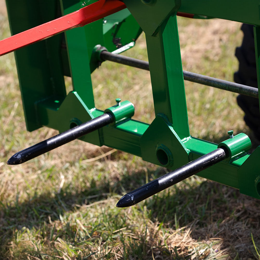 Titan Attachments HD Hay Frame Attachment Fits JD Tractors, 49″ Hay Spear