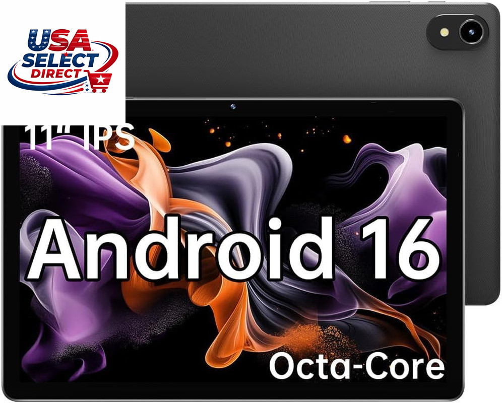 11″ Android Tablet 16, Octa-Core, 8GB RAM, 128GB Storage