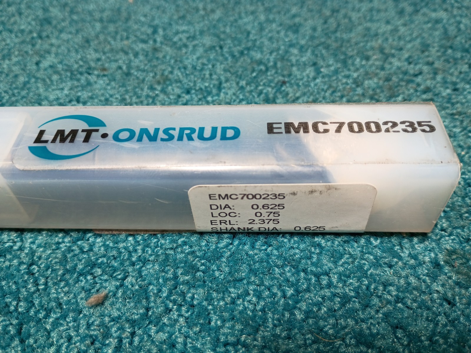 LMT Onsrud EMC700235 5/8″ Solid Carbide 7-Flute Corner Radius End Mill 5″