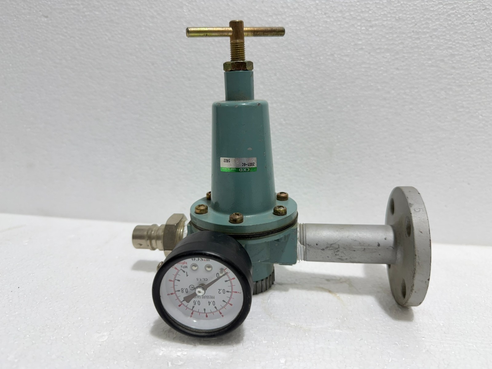 CKD Pressure Regulator Valve w/ Gauge Flanged Industrial Pneumatic Control Valve