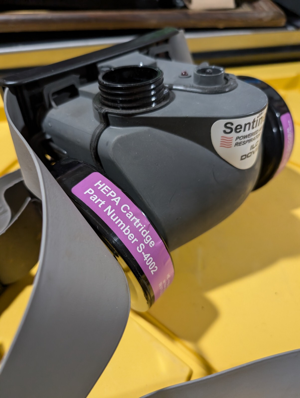 NEW SENTINEL XL S-2002 PAPR CBRN Pump Blower with Battery, Belt, Plug, 2 filters