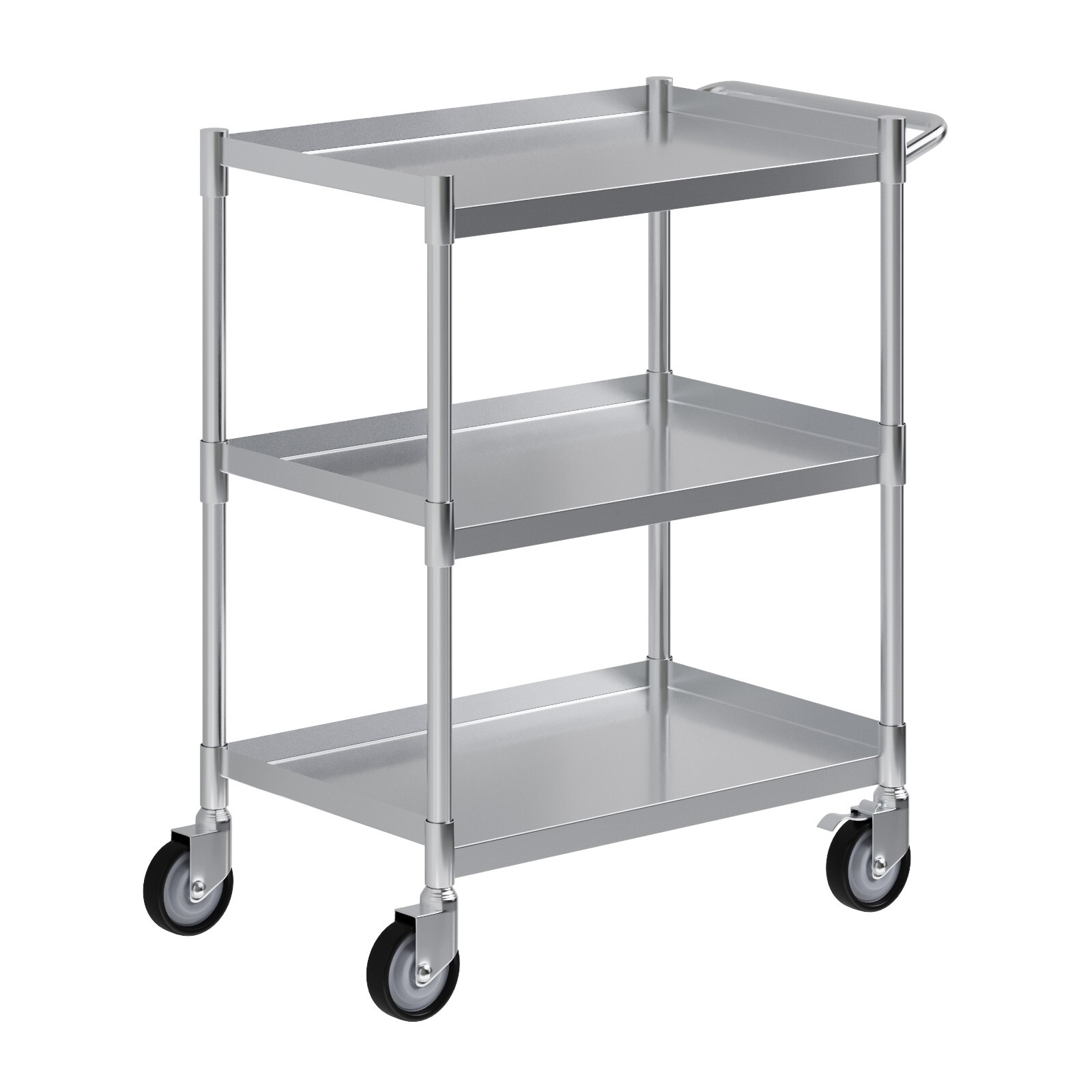 3 Shelf Stainless Steel Tubular Cart. 15 in. x 24 in. x 33 in.