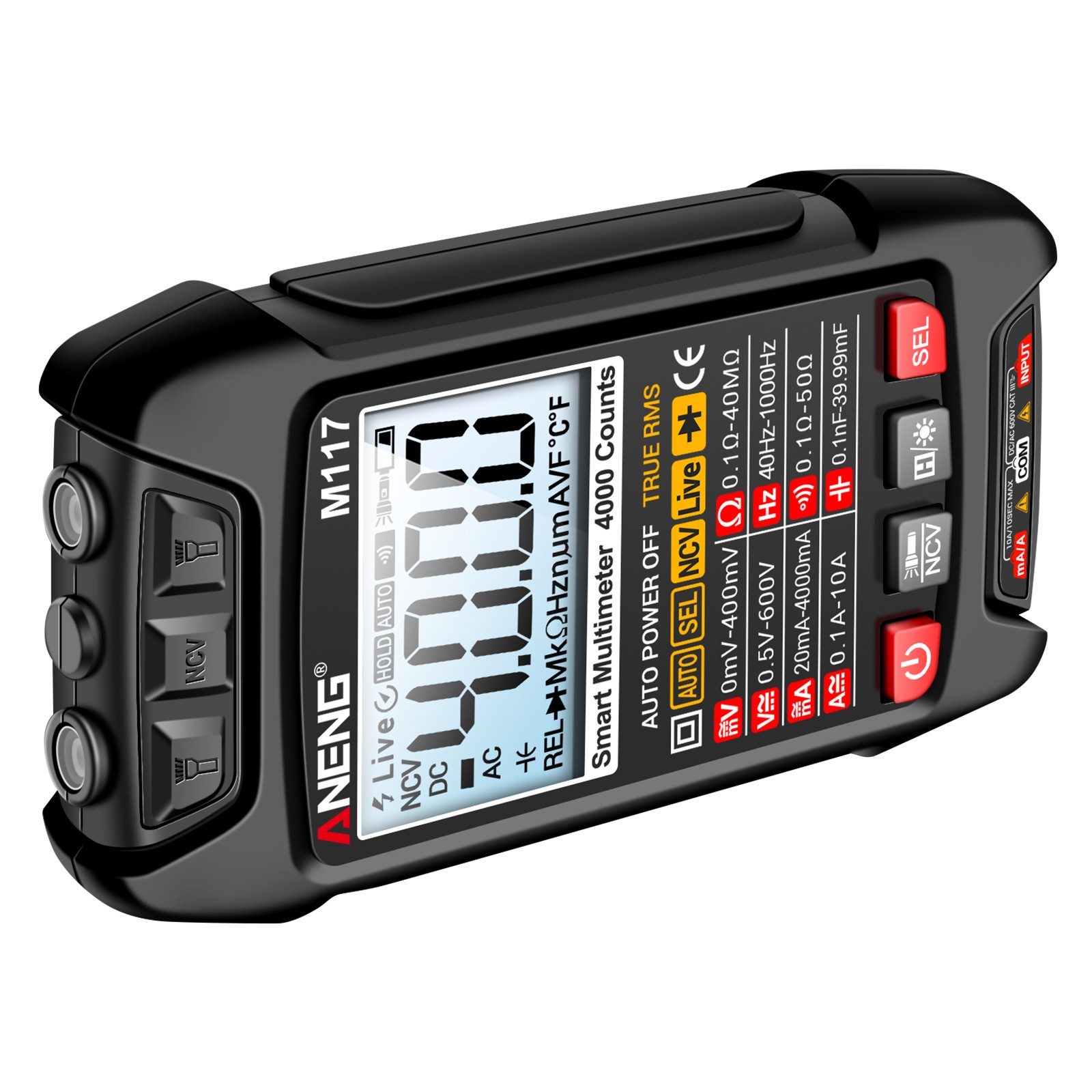 M117 Multimeter Smart Digital 4000 Counts AC/DC Voltage Current CKPM