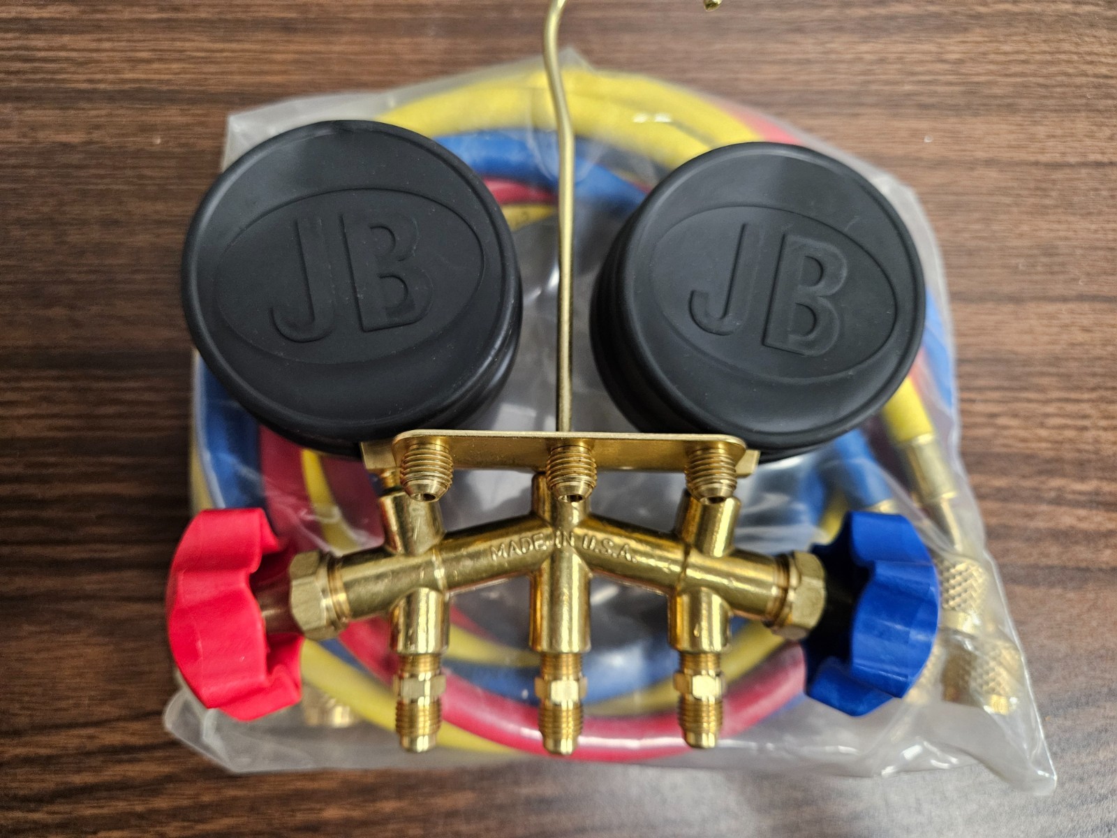 Just Better JB 2 Valve Brass Manifold R-22 R-410A & R-404A New No Box