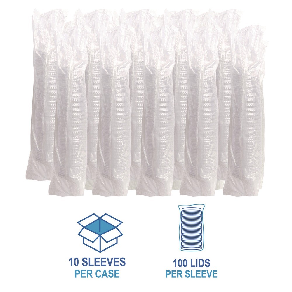 Boardwalk PET912STRAW Straw-Slot Lids For 9 oz Squat & 12 oz Cups (1000/CT) New
