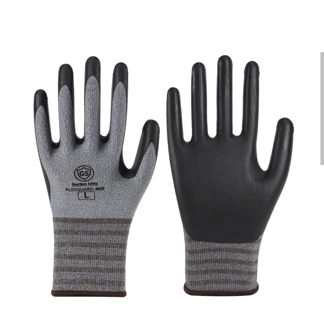 15G Nylon Micro Foam Nitrile Touch Screen Oil Resistant Safety Work Gloves