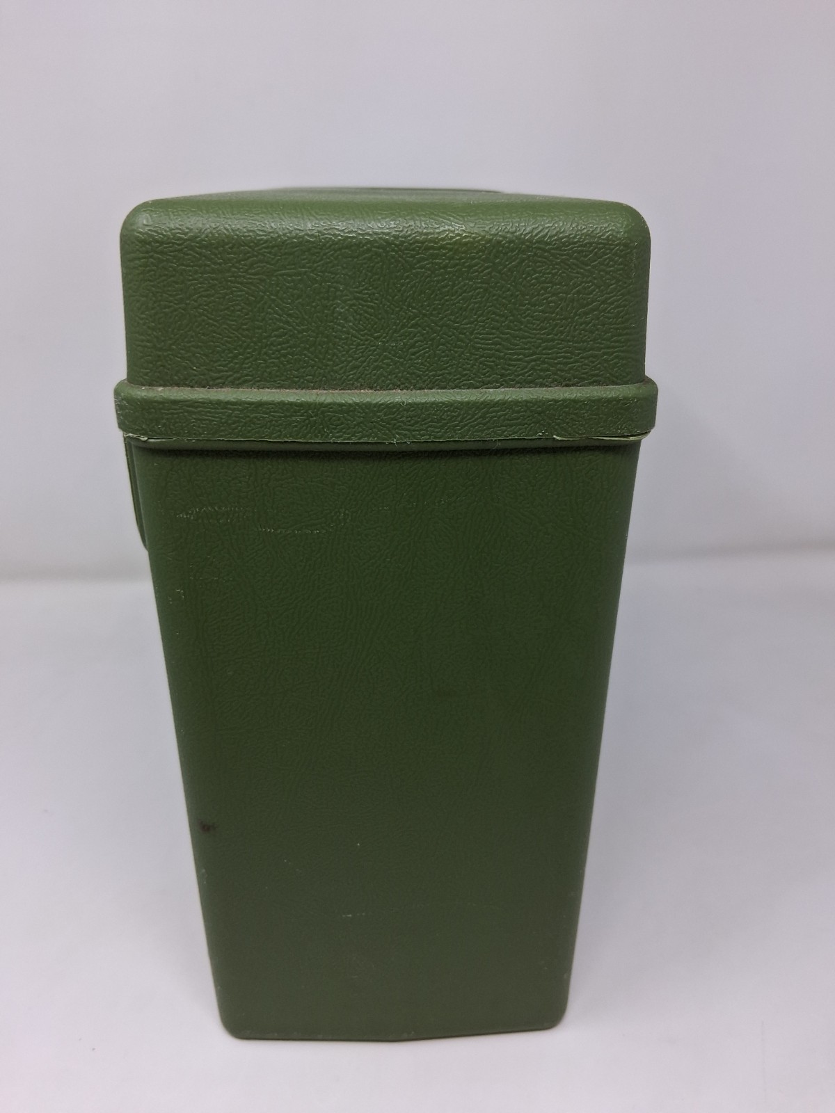 Vintage 1970’s Sterling Plastics File Folder Storage Box in Army Green