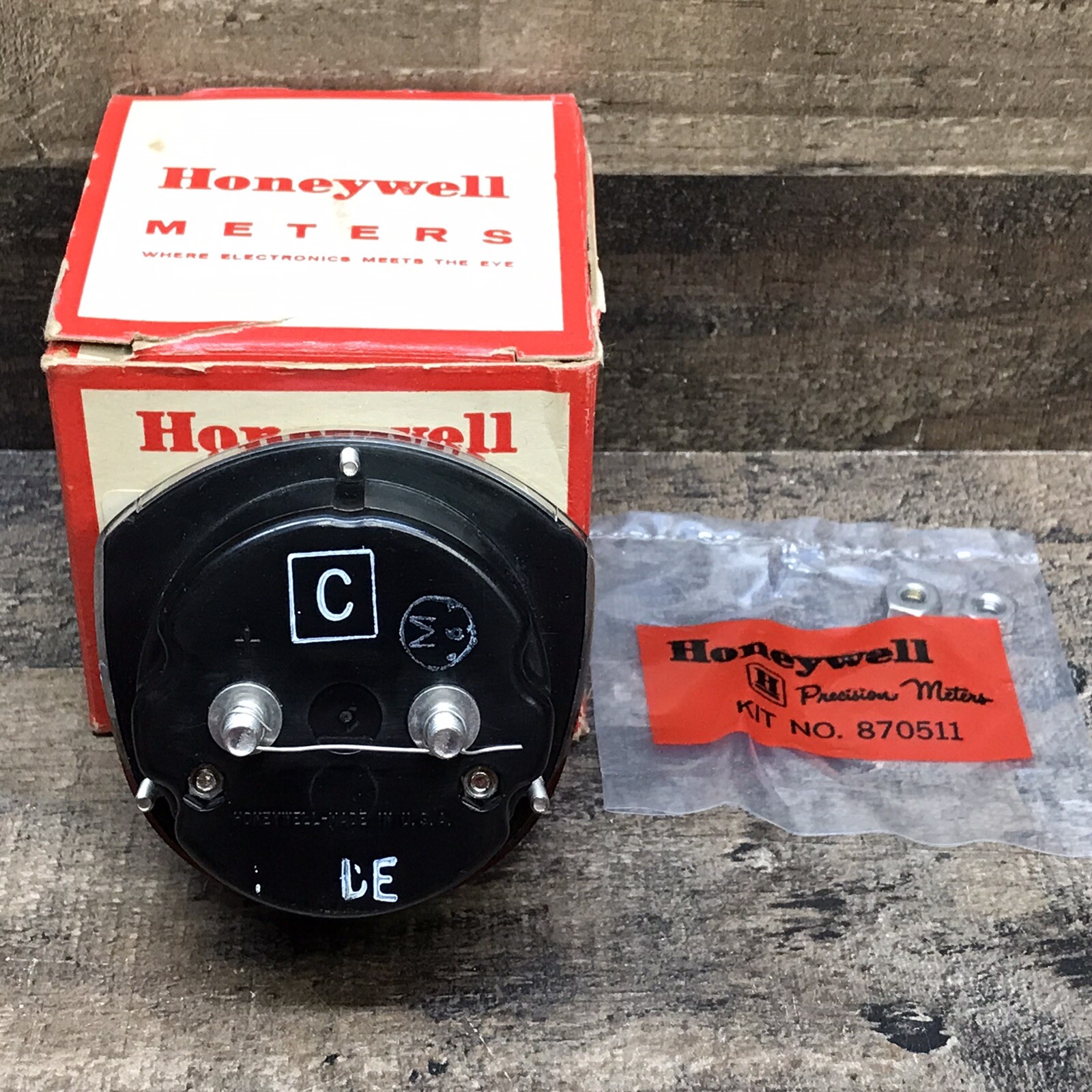 Vintage Honeywell MM2 NULL C INDICATOR Panel Meter *Unused NOS*Made In USA 🇺🇸