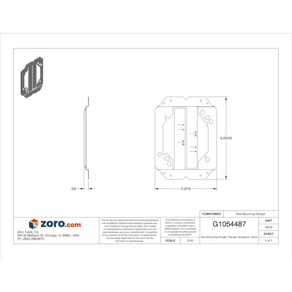 Nvent Caddy Box Bar, Steel, – Box Type MEB1 Nvent Caddy MEB1 0782856349037 Steel
