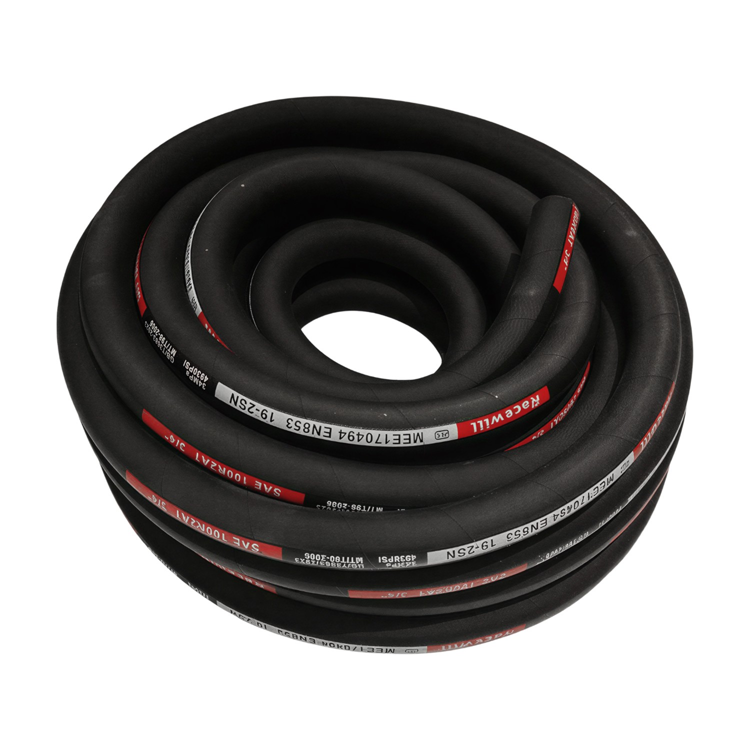Hydraulic Hose Kit 33FT Hose + Straight 3/4″ JIC Female & 3/4″ NPTF Male Fitting