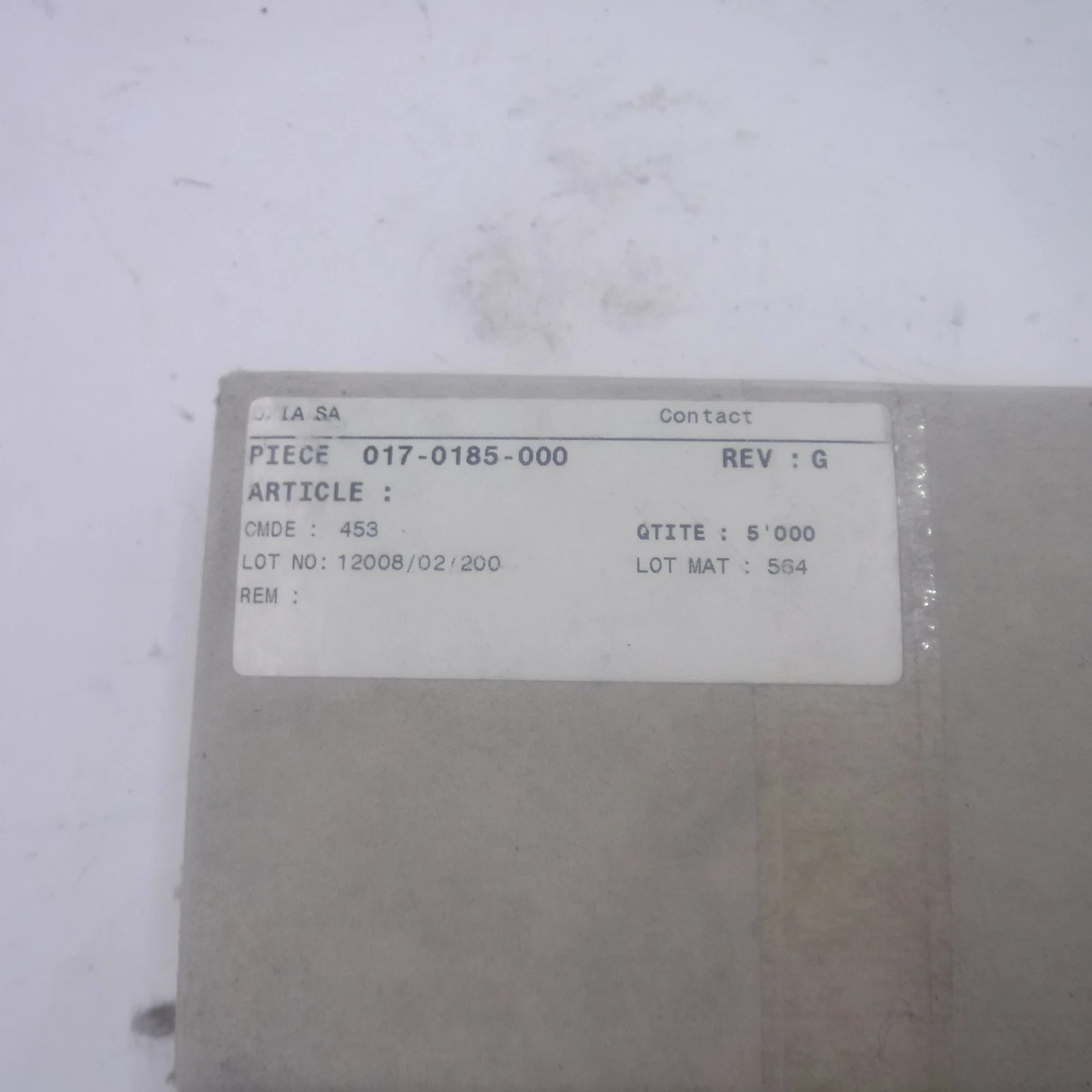 5000 Pieces DMC MilSpec Male Crimp Pins 017-0185-000 For Use with AFM8