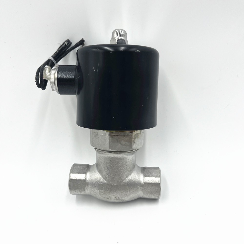 AC110V 1/2″ BSP SS304 High temperature Steam Solenoid Valve NC PTFE Sealing
