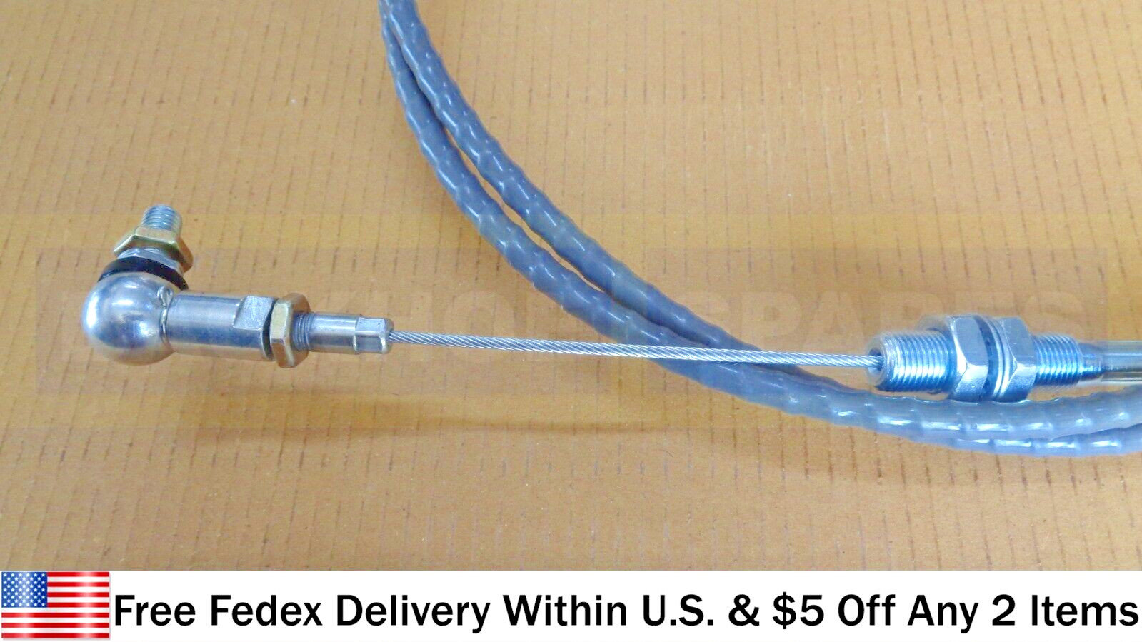 JCB PARTS – BOOM LOCK CABLE ASSEMBLY WITH KNOB (PART NO. 910/60106)