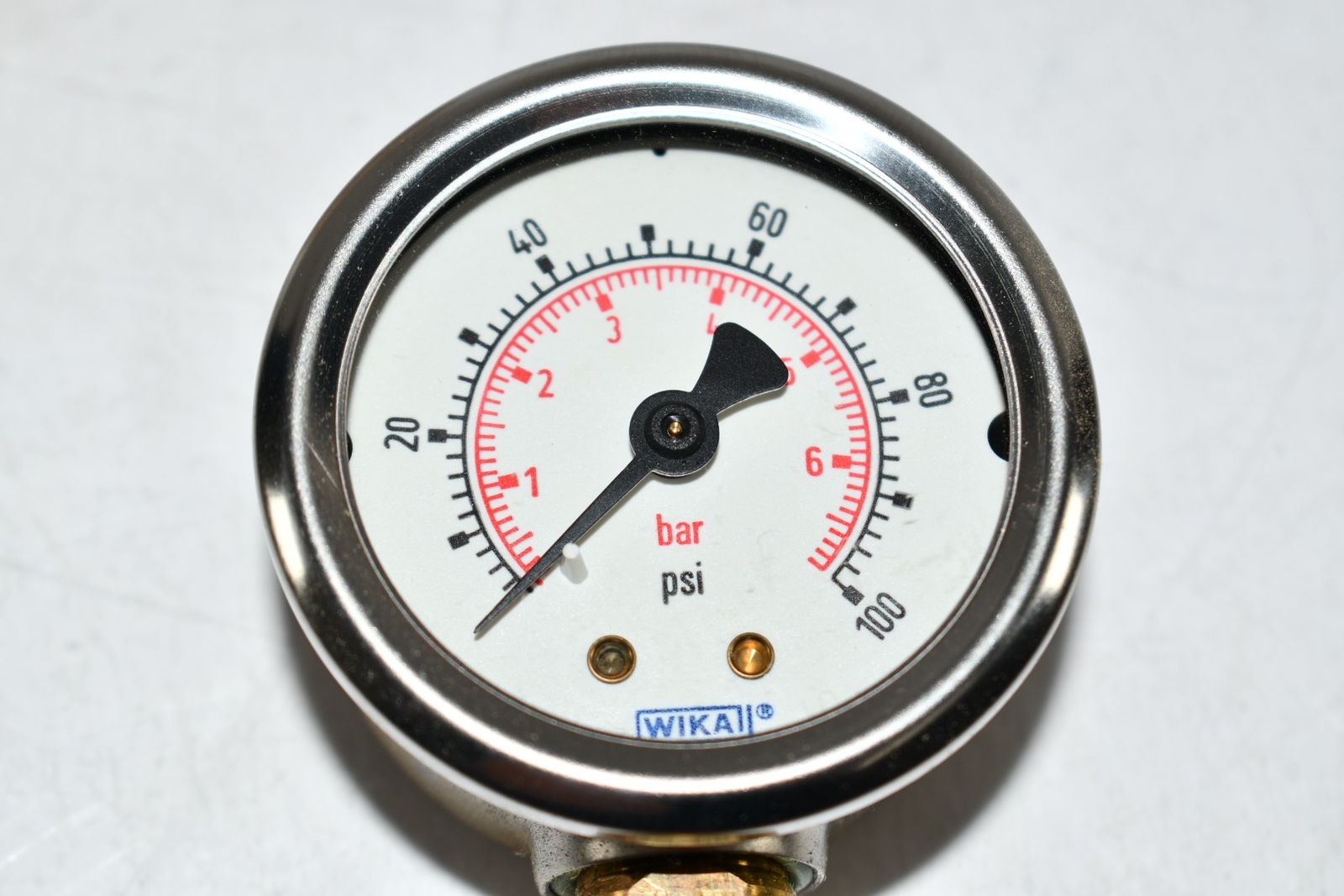 NEW WIKA 212.53 Pressure Gauge, 0-100 PSI, 2» Dial 4311931