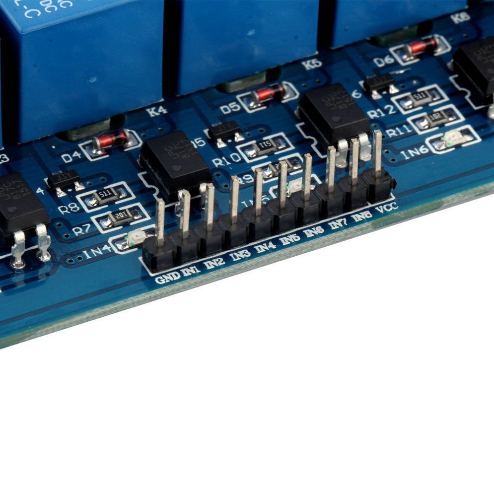 5V Eight 8 Channels Relay Module With Optocoupler for PIC AVR DSP ARM Arduino
