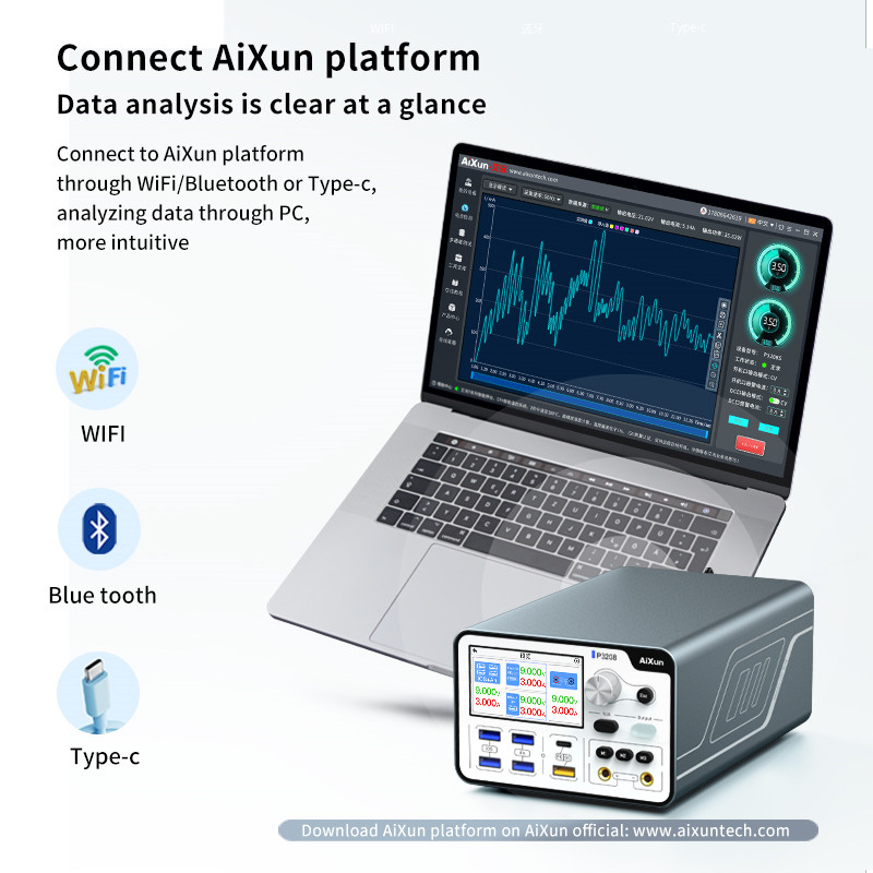 AiXun P3208 320W Smart Regulated Power Supply 32V/8A One Key Boot Power Box