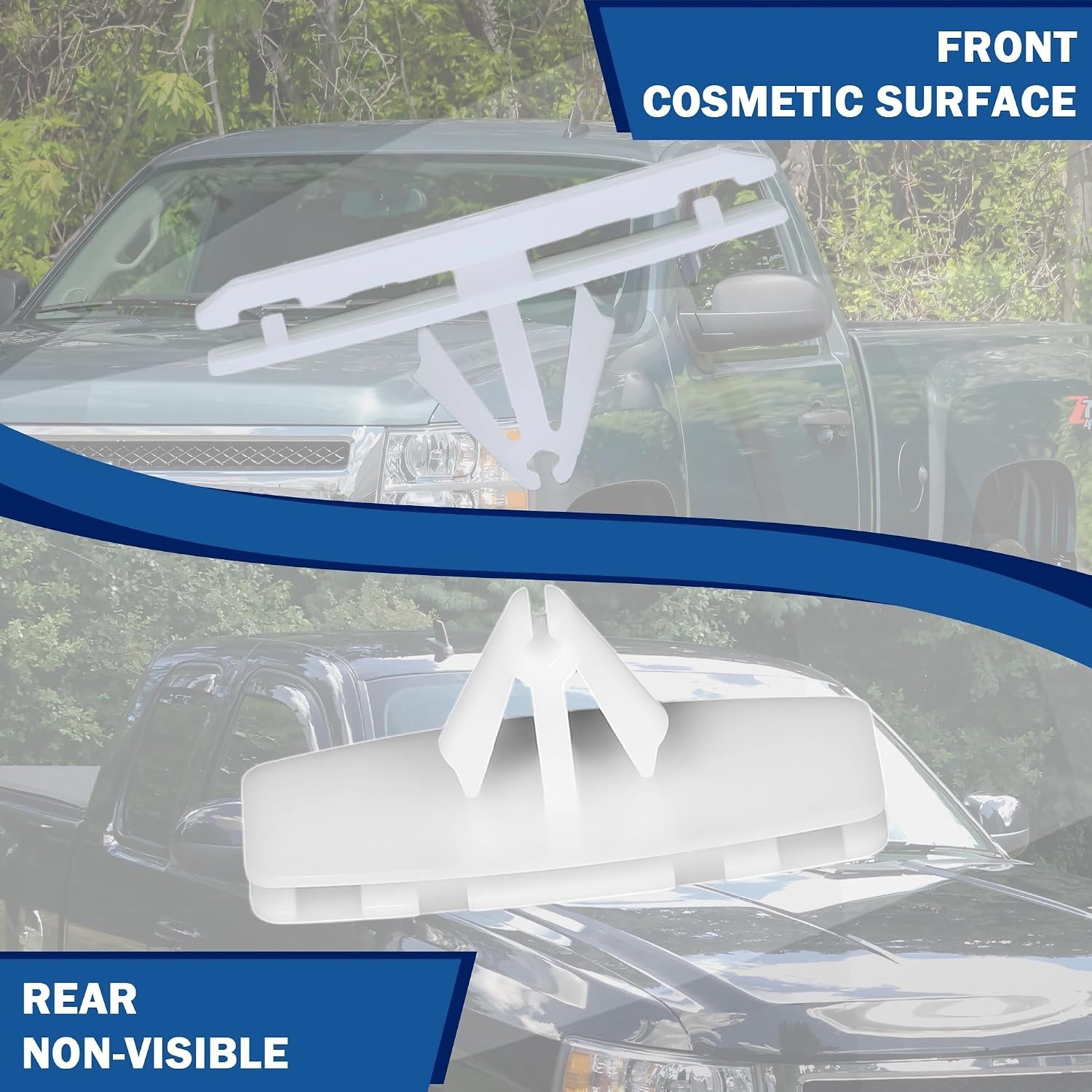 25Pcs Fender Flare Retainer Clip Compatible with Jeep Wrangler JL 2018-2024 for