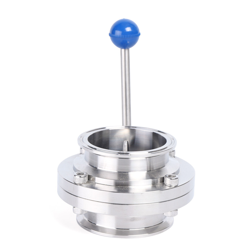 3 Inch Tri Clamp Clover Butterfly Valve Sanitary Butterfly Valve Stainless Steel