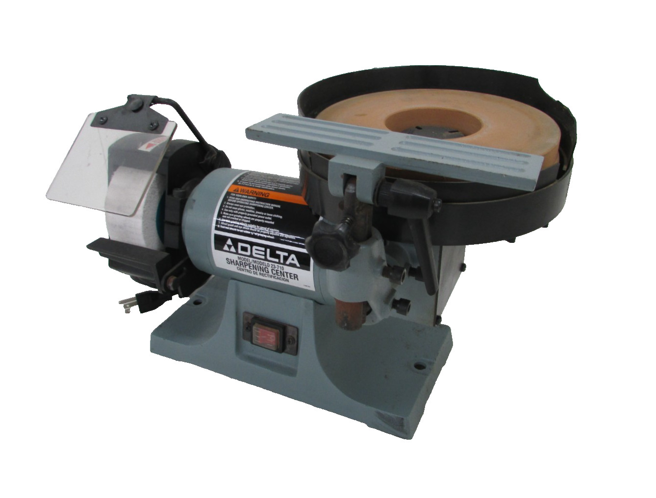 DELTA TOOLS WET, DRY SHARPING CENTER 23-710, w/ ATTACHMENTS