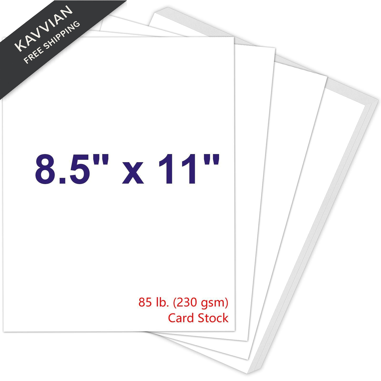 White Cardstock 8.5 x 11, 230gsm Cover Paper, 85 Lb 30P, white