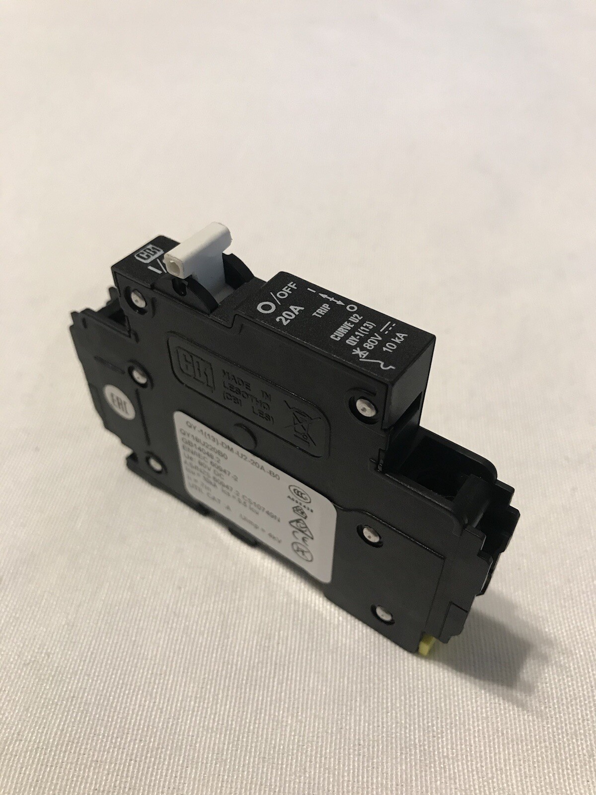 CBI Circuit Breakers 1 Pole 20A QY18U220B0 (Lot of 40 NEW) 20 Amps 80V CURVE U2