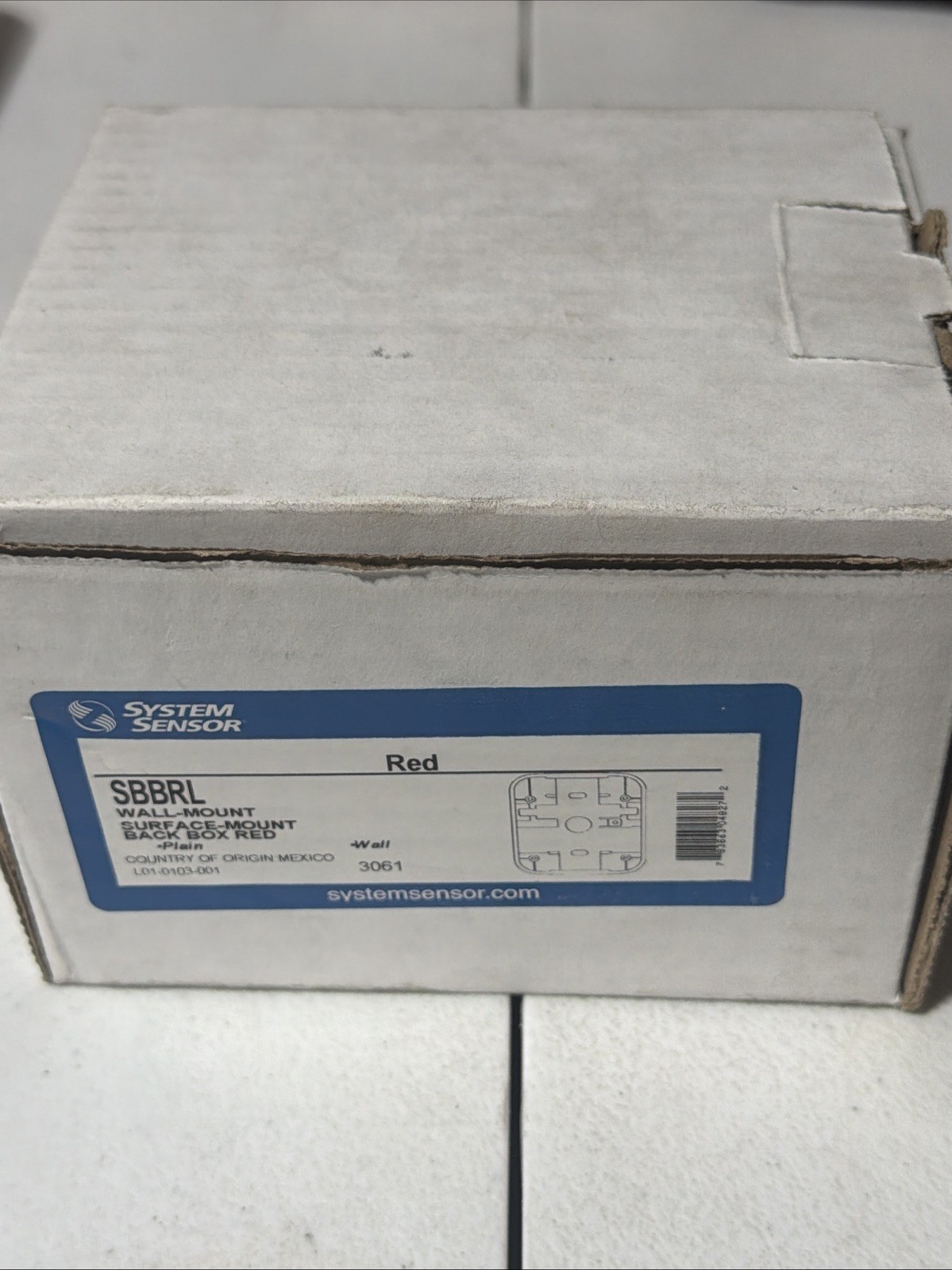 New In Box System Sensor Wall Surface Mount Back Box SBBRL
