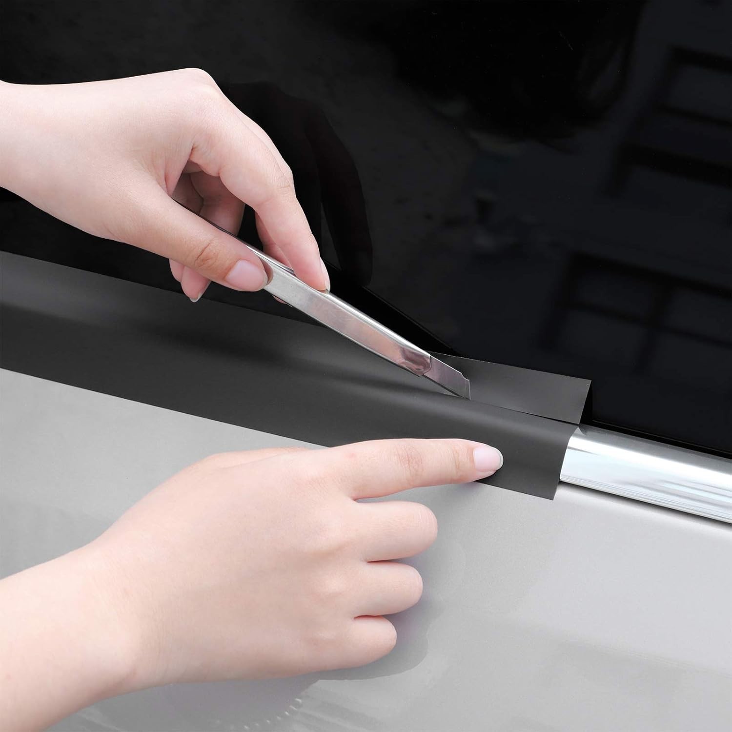 Free Tool Kit Matte Vinyl Tape for Black Out Chrome Delete Window Trim Door Trim