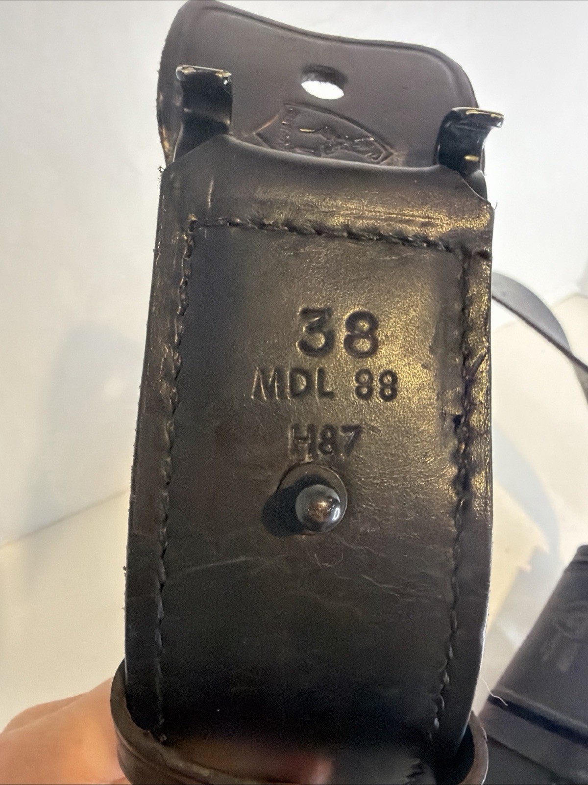 Safariland MDL 88 H87 Duty Belt W/ Ammo Clip Pouch 78HV F87 Size 38 Holster Belt