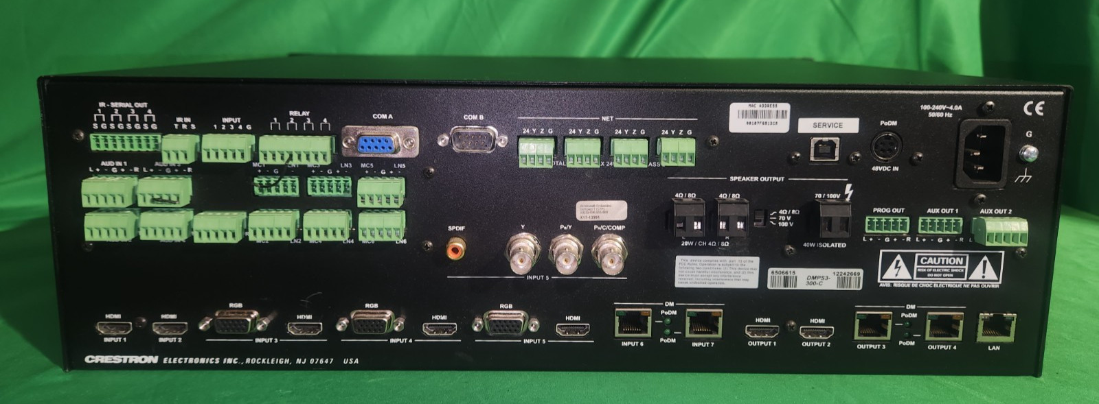 Crestron 3 Series DMPS3-300-C DigitalMedia Presentation System TESTED AND WORKS!