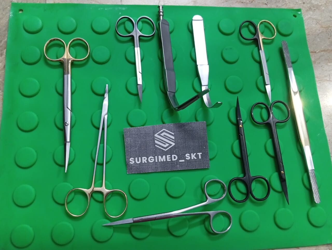 ENT Plastic Surgery Instrument Set – 12-Piece Stainless Steel Surgical Tool Kit