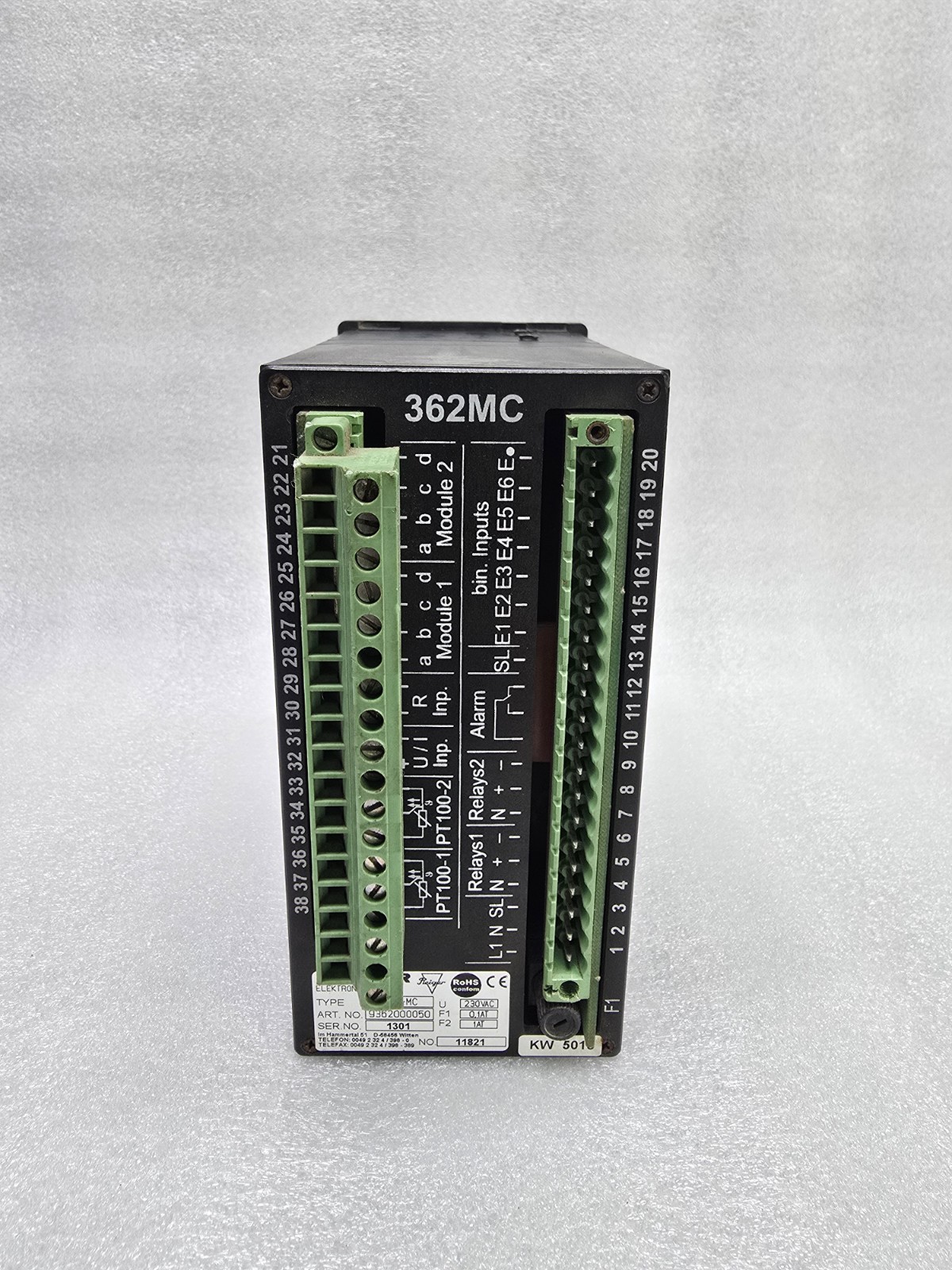 PLEIGER ELEKTRONIK 362-MC MULTI FUNCTION CONTROLLER 9362000050