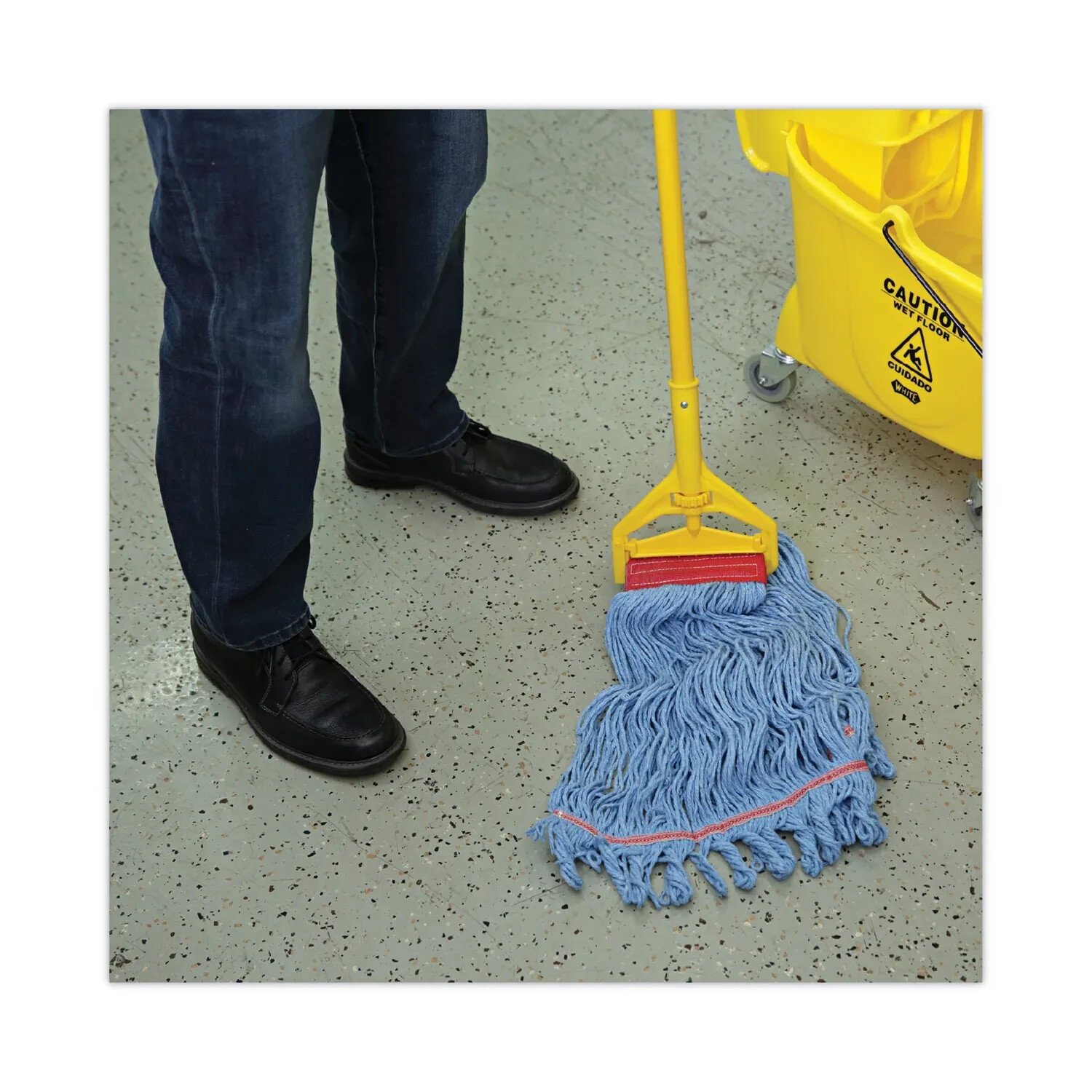 Boardwalk 1800LBDZ Pro Loop Web/Tailband Mop Head – Large, Blue (1 Dozen) New
