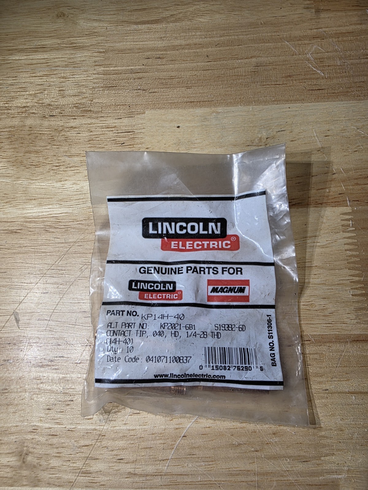 Lincoln Electric KP14H-40 .040″ (1.0 mm) Heavy Duty Contact Tip (10 Pack