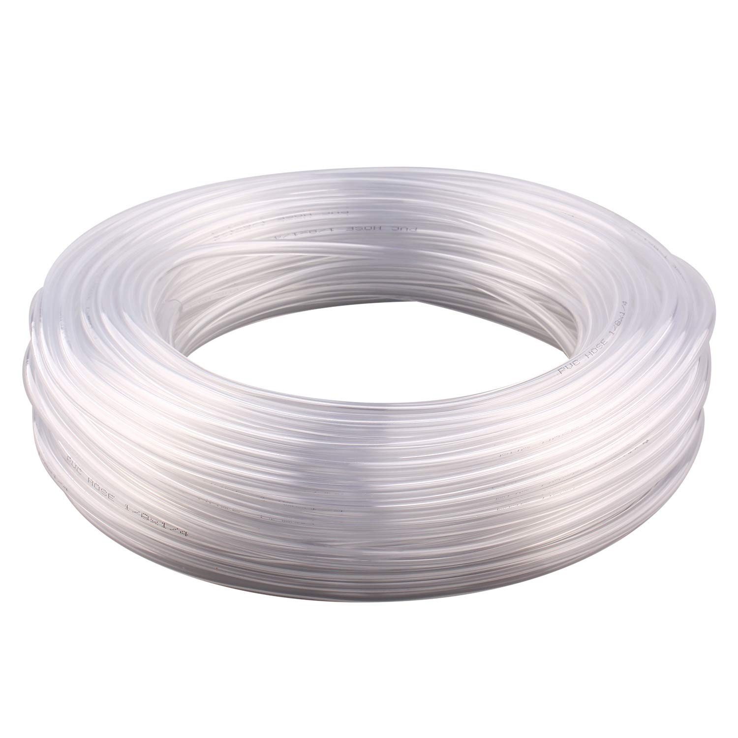 Durable 1/8″ ID x 1/4″ OD PVC Tubing – 100 Feet Clear Vinyl Hose for Safe Use