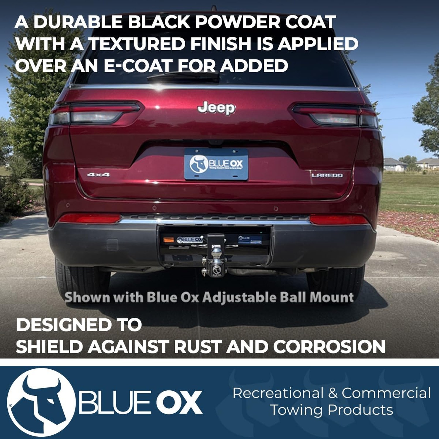 Blue Ox BXH3006 Custom Receiver Hitch for Towing, Fits Select Jeep Grand Cher…