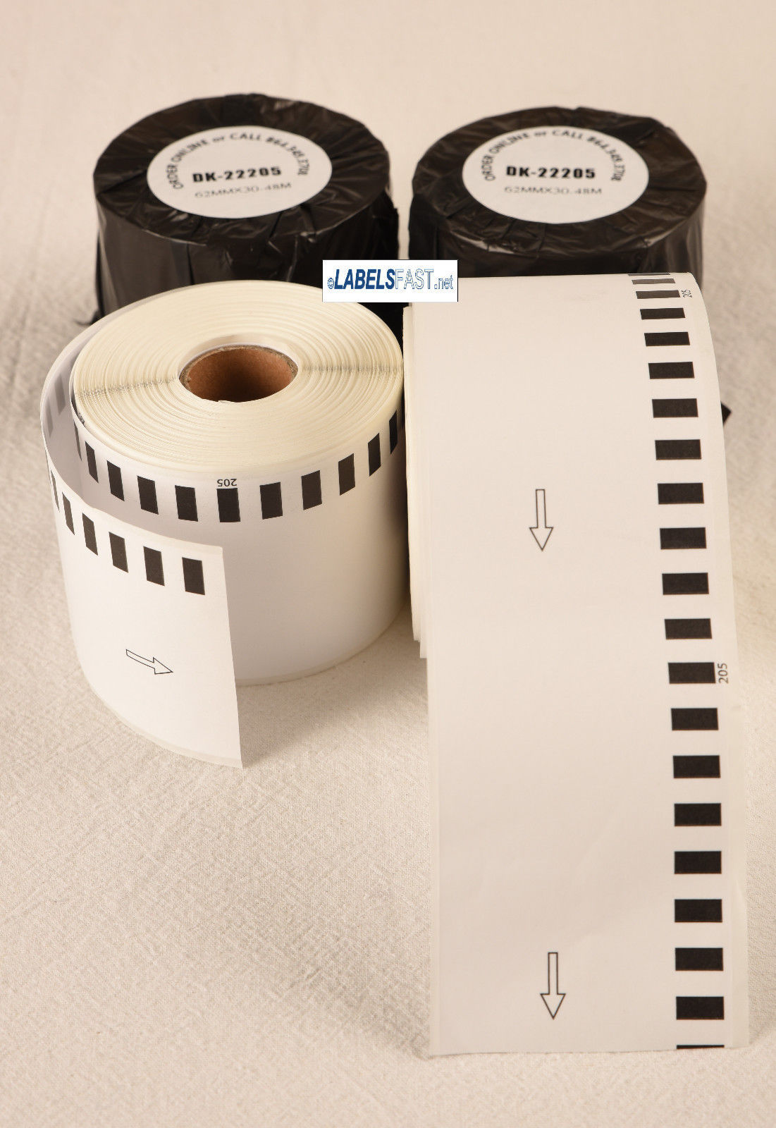 Labels123 Brand-Fits Brother 2205 Continuous Feed Label Rolls. Generic Saves $$.