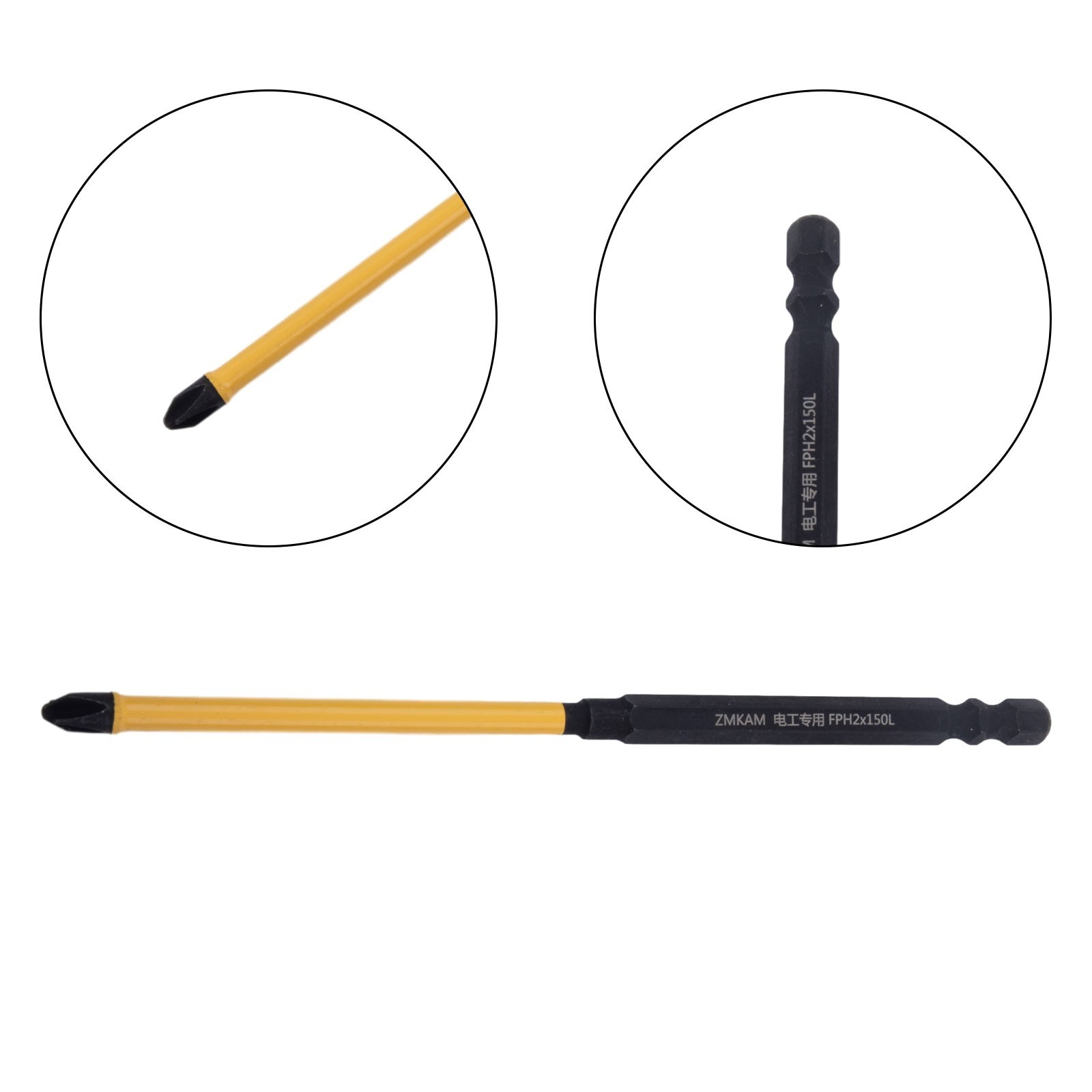 Magnetic Electrician Screwdriver Bit Set with FPH2 FPH2 65 110 150mm