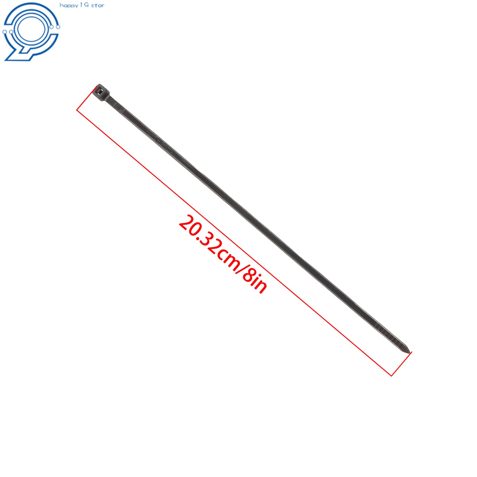 8″ Zip Ties 5000 Pack Heavy Duty 40lb Black Uv Cable Ties 0.14″ Max 185°F