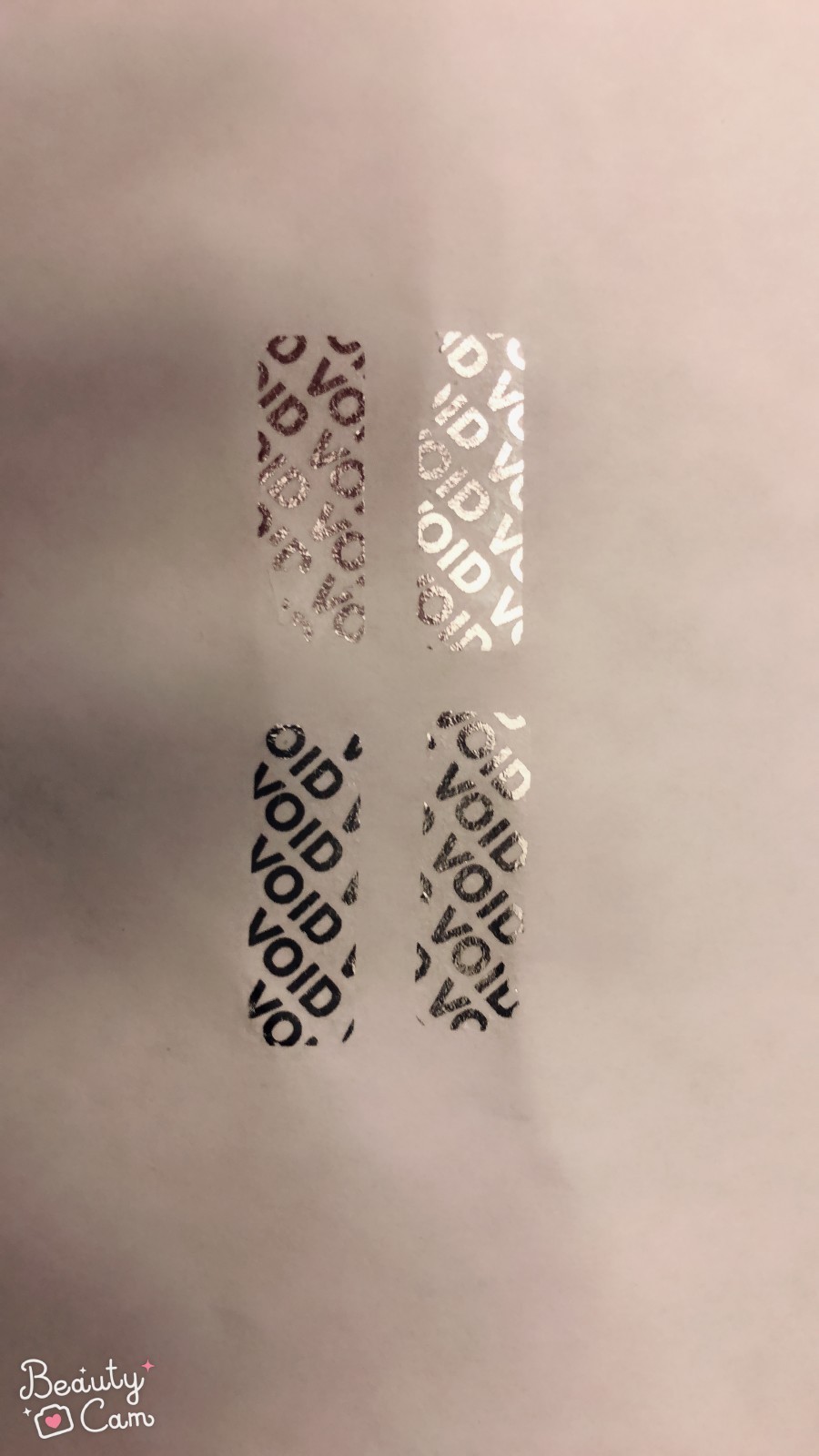 70 Hologram Sticker 30mm x10mm Security Seal Tamper Proof Warranty Void Label