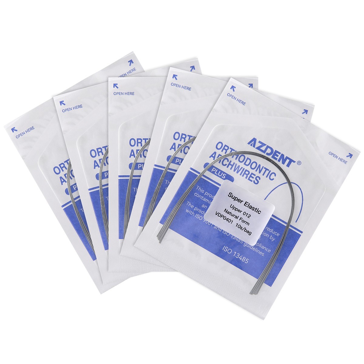 AZDENT Dental Orthodontic Bracket Brace Mini Standard Roth MBT/Natural arch wire